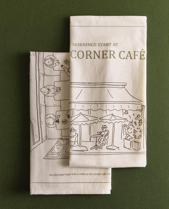 PACK PAÑOS COCINA ALGODÓN CAFETERÍA (PACK DE 2) PACK PAÑOS COCINA ALGODÓN CAFETERÍA (PACK DE 2)