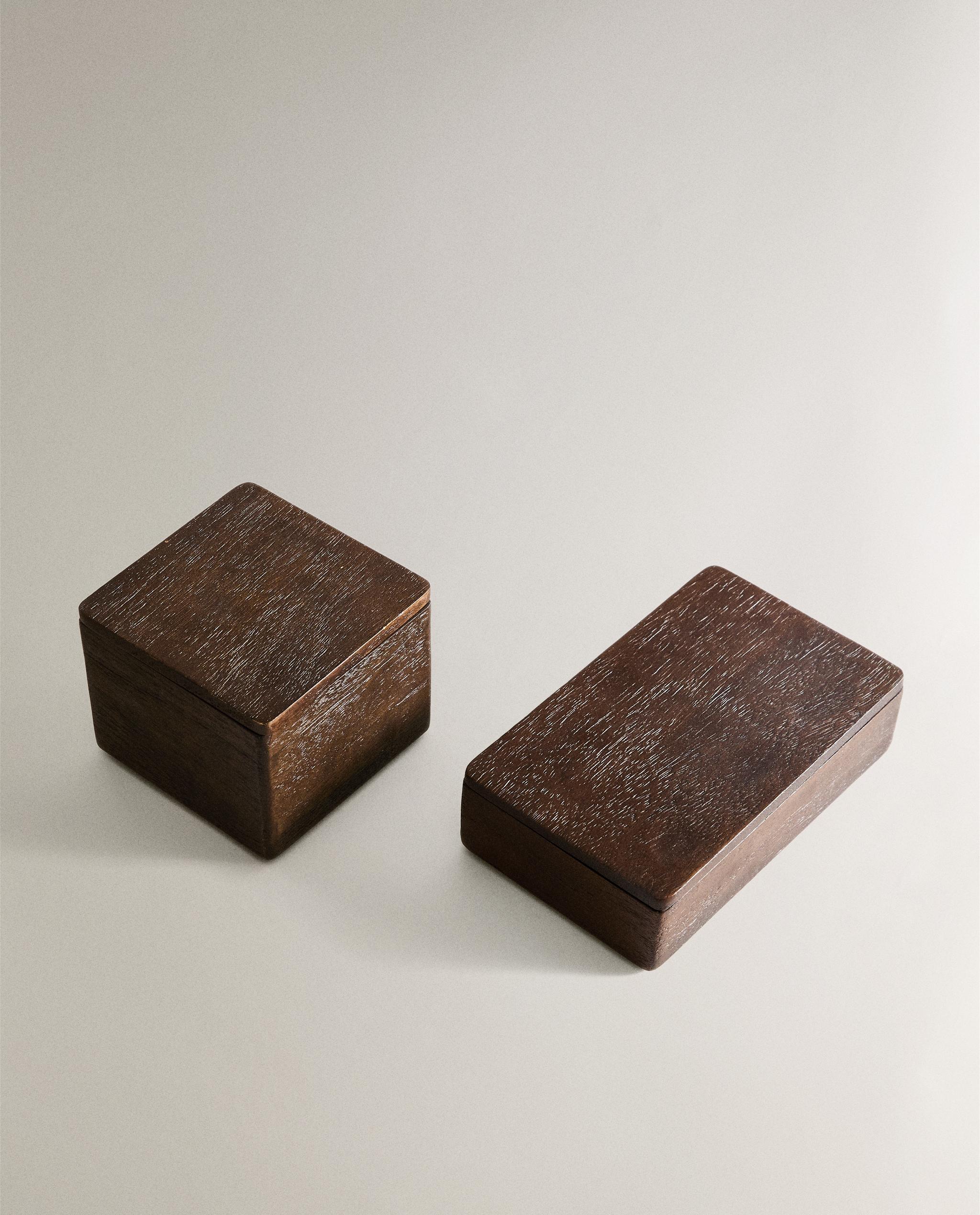 ZARAHOME　アンティーク風 ウッドボックス シェル×ウッドBOX (ZARA HOME) | twig-pebble