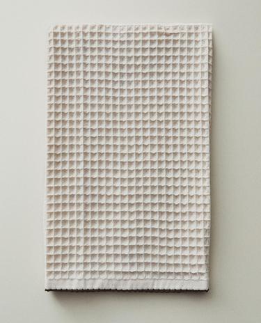 WAFFLE-KNIT TEA TOWEL
