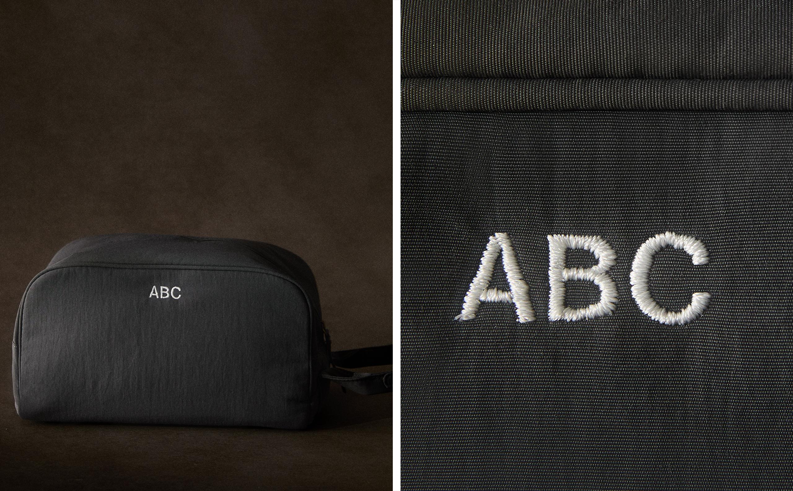 TECHNICAL FABRIC TOILETRY BAG WITH HANDLE