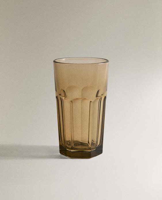 VERRE À SODA EN VERRE EN RELIEF