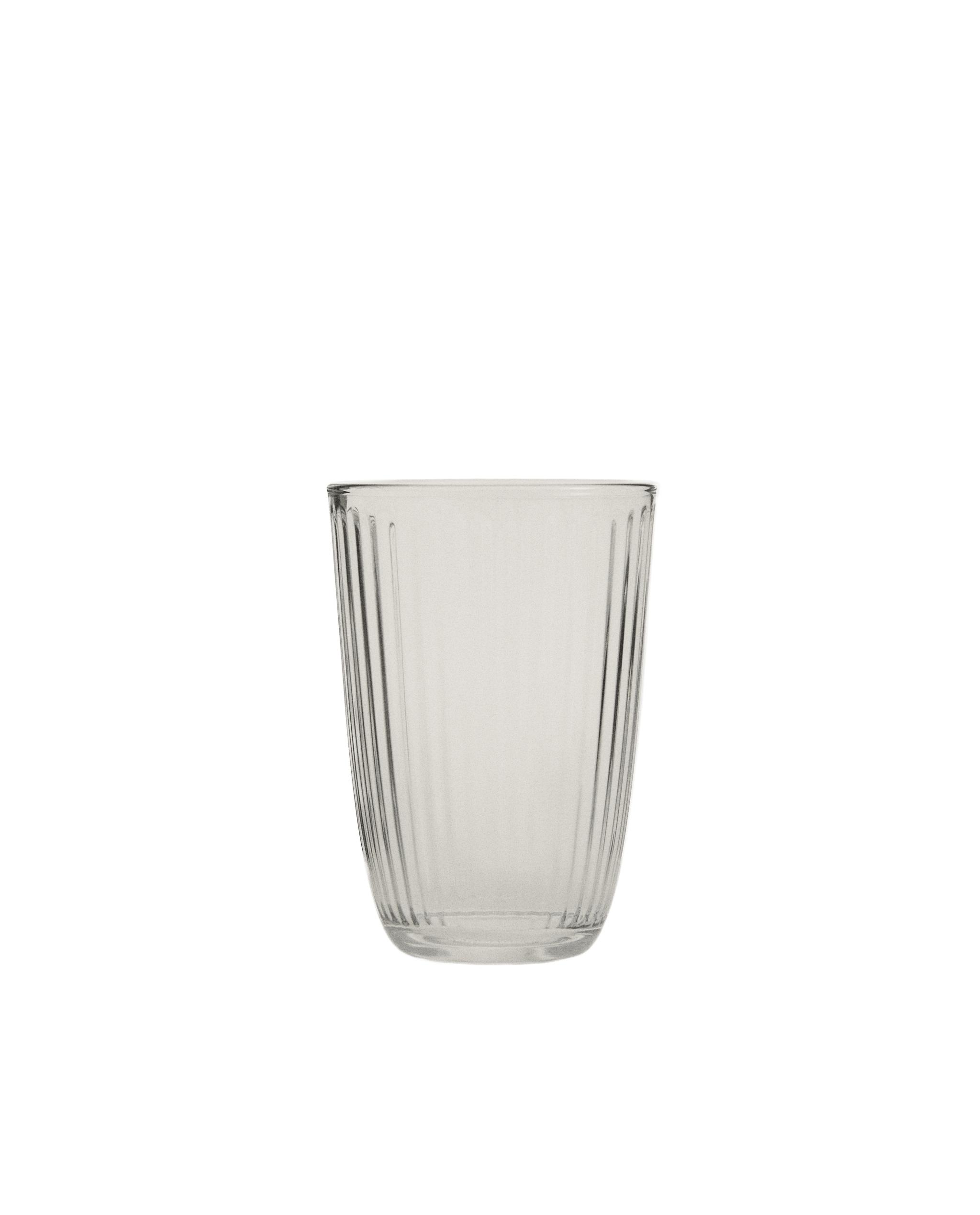 GLASS SOFT DRINK TUMBLER WITH LINE DESIGN product thumbnail 3