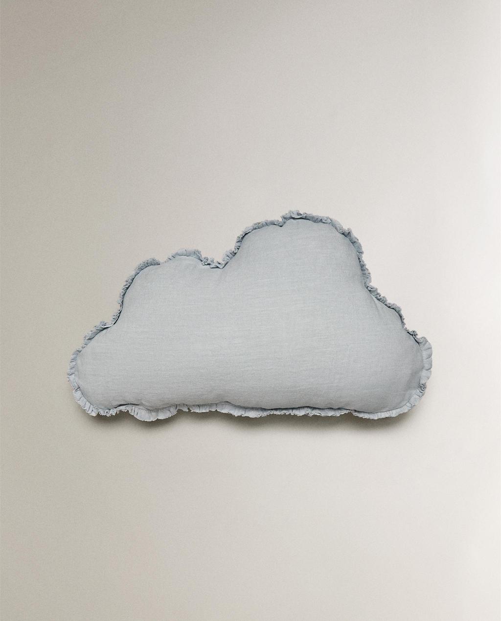 KINDERKISSEN LEINEN WOLKE