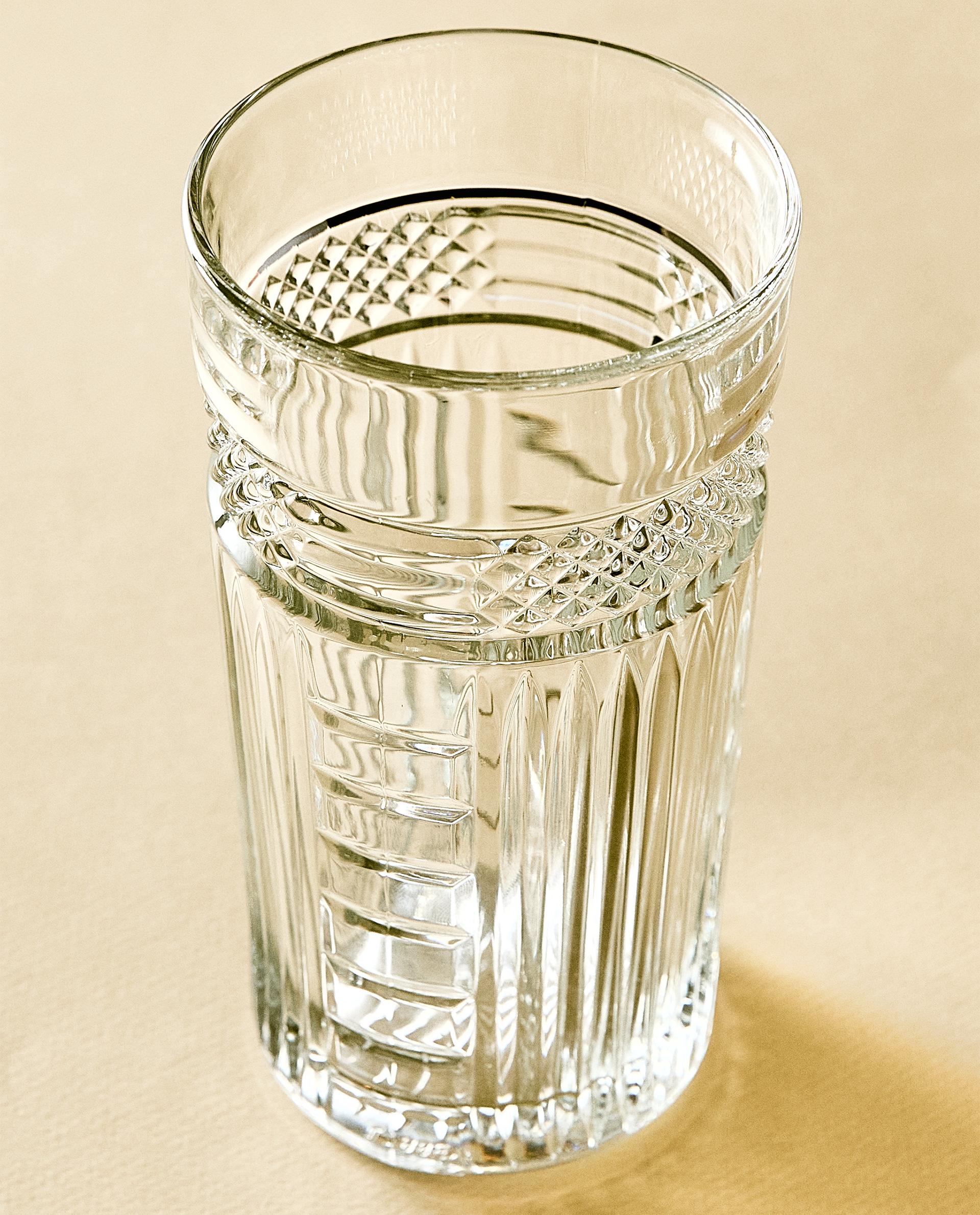 VASO ALTO VIDRIO RELIEVE RADIANT