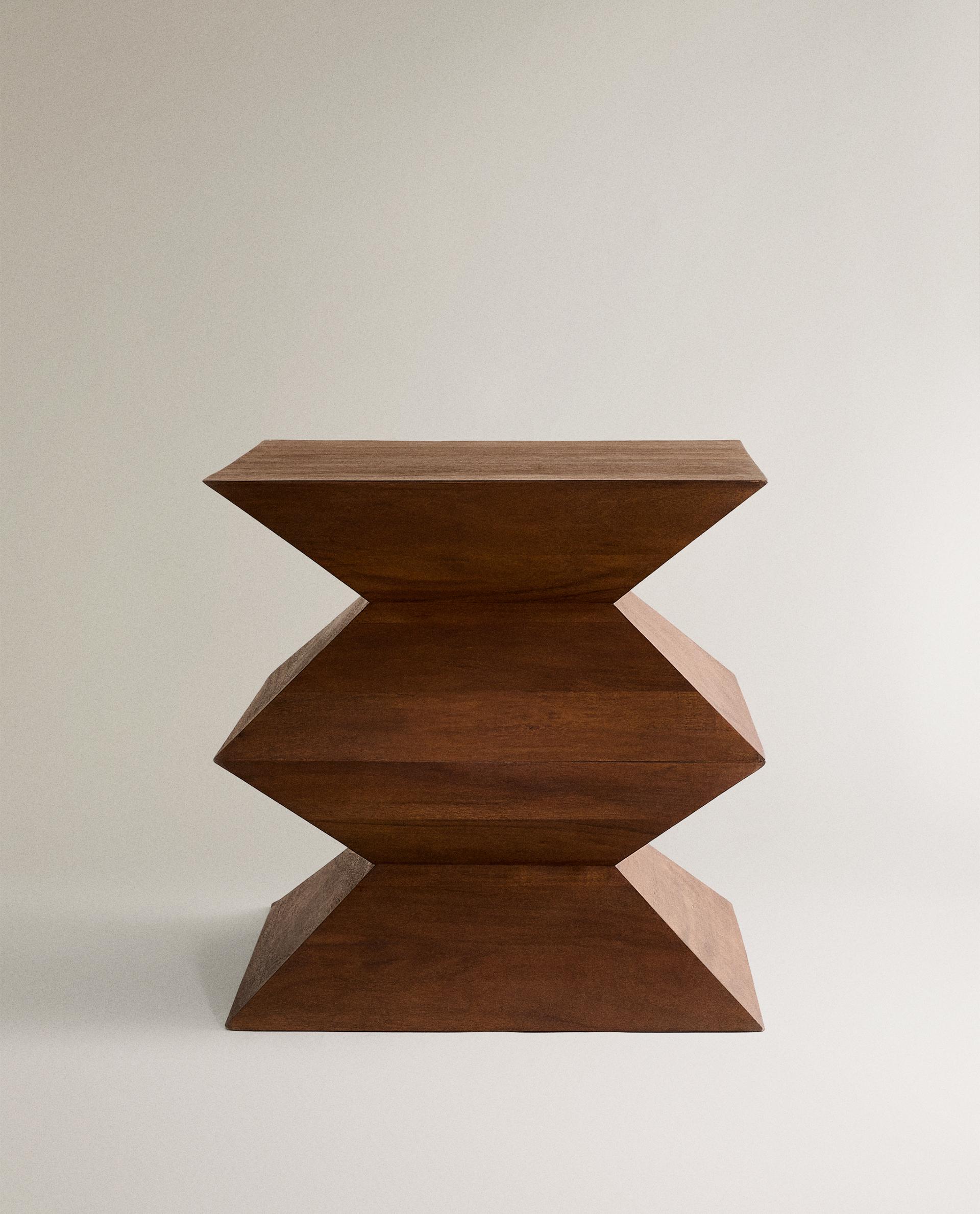 NANUSHKA ACACIA WOOD SIDE TABLE