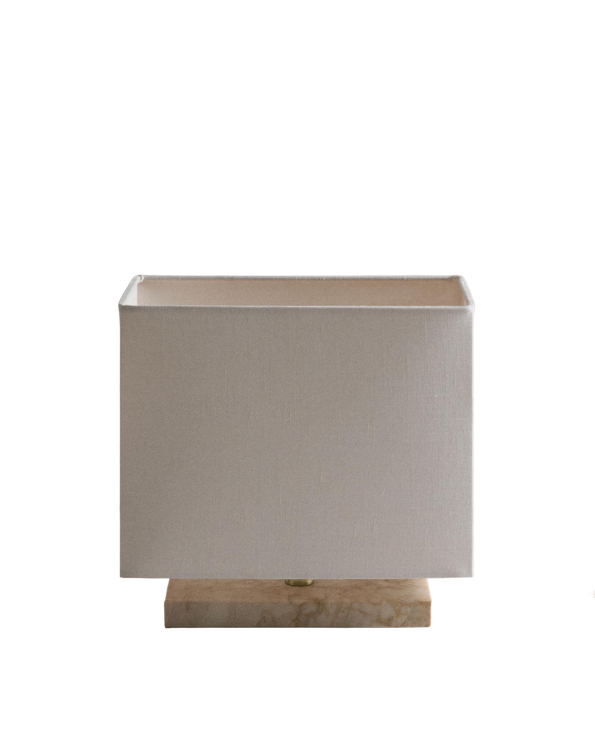 MARBLE AND LINEN TABLE LAMP product thumbnail 2