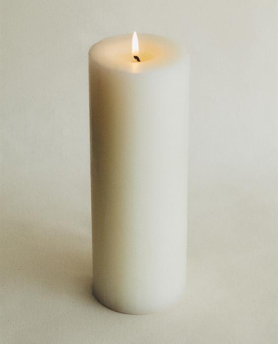LONG DECORATIVE CYLINDRICAL CANDLE