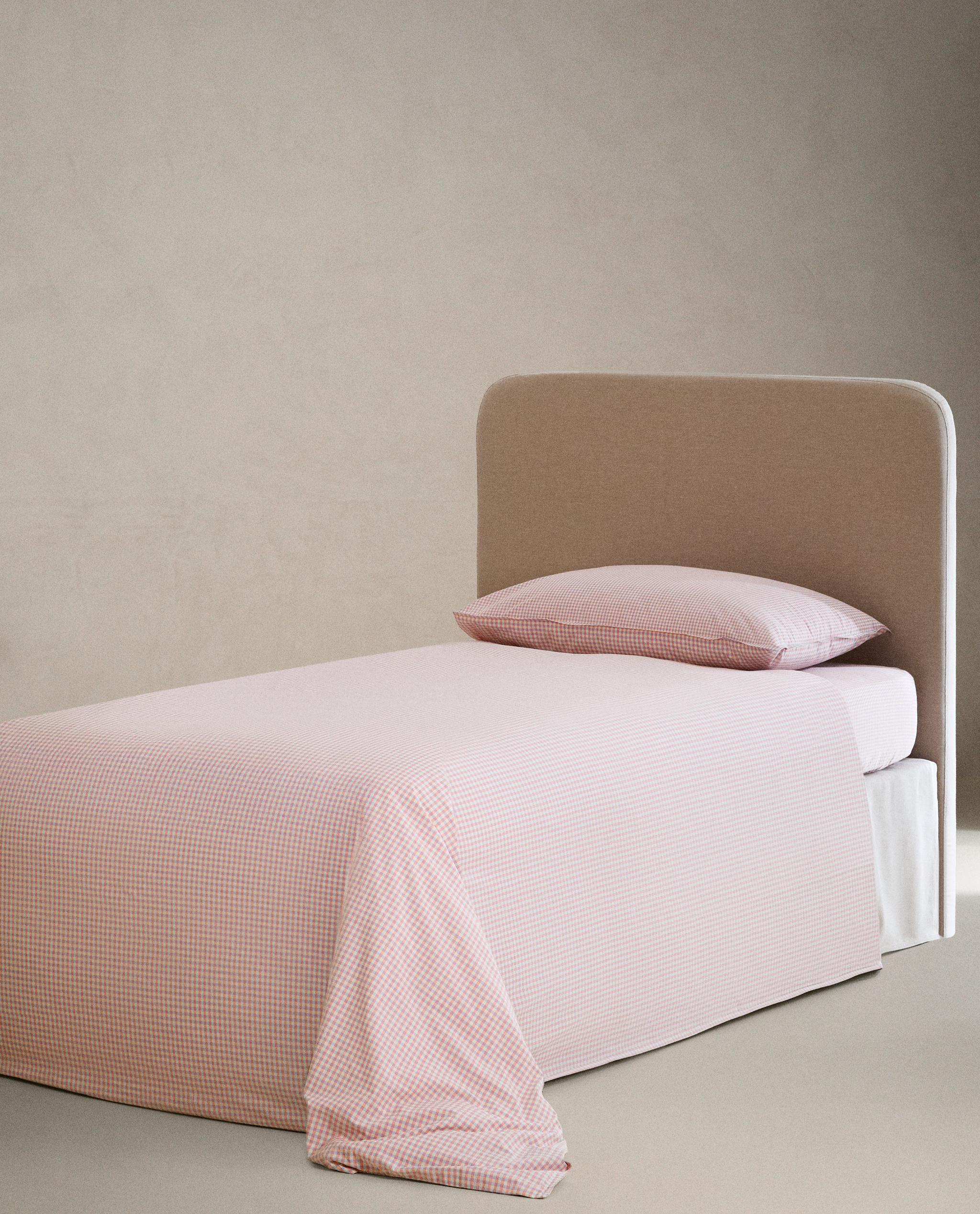 KIDS' GINGHAM COTTON DUVET COVER product thumbnail 3