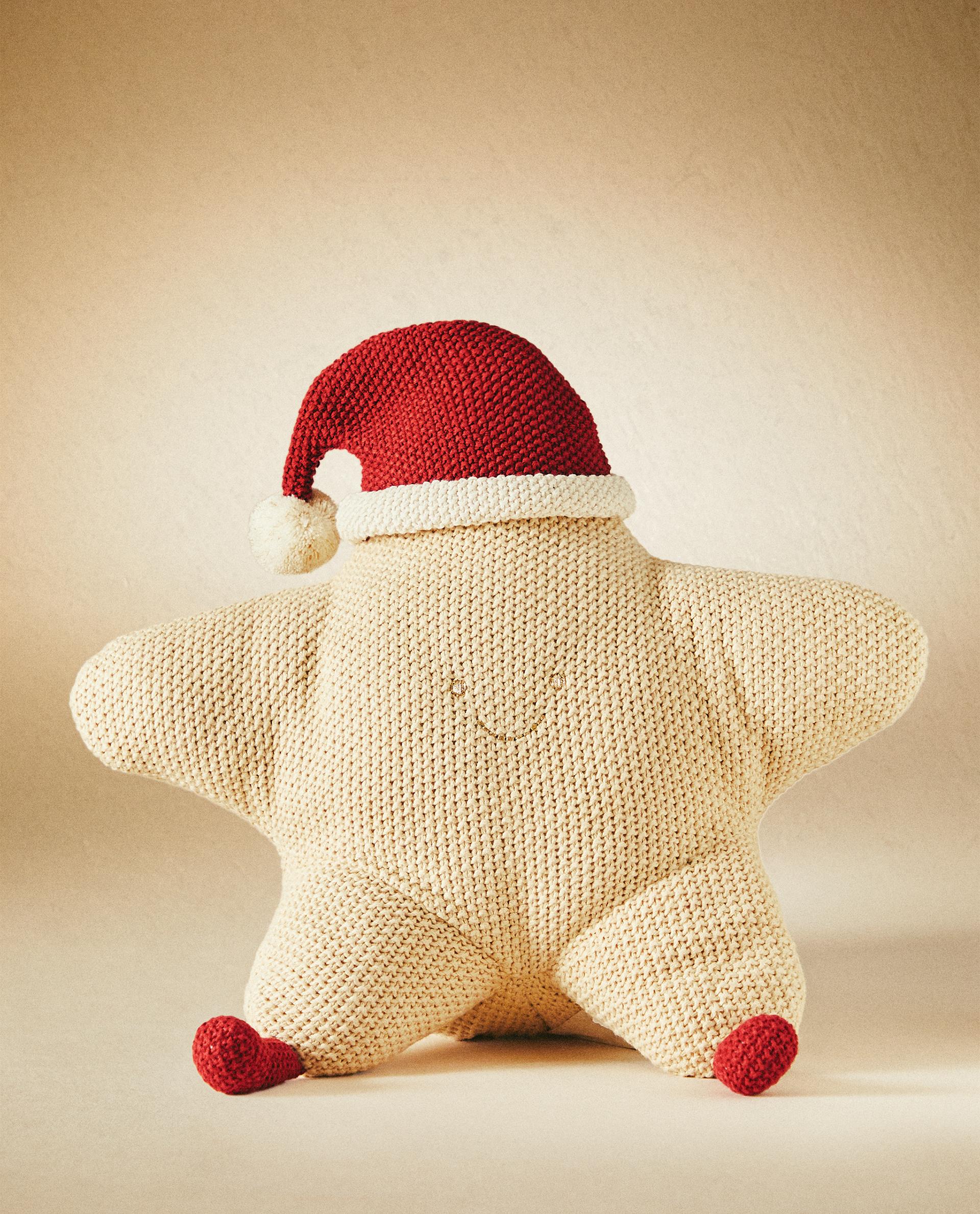 CUSCINO BAMBINI CROCHET STELLA NATALE