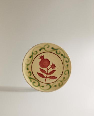 TERRACOTTA POMEGRANATE SIDE PLATE