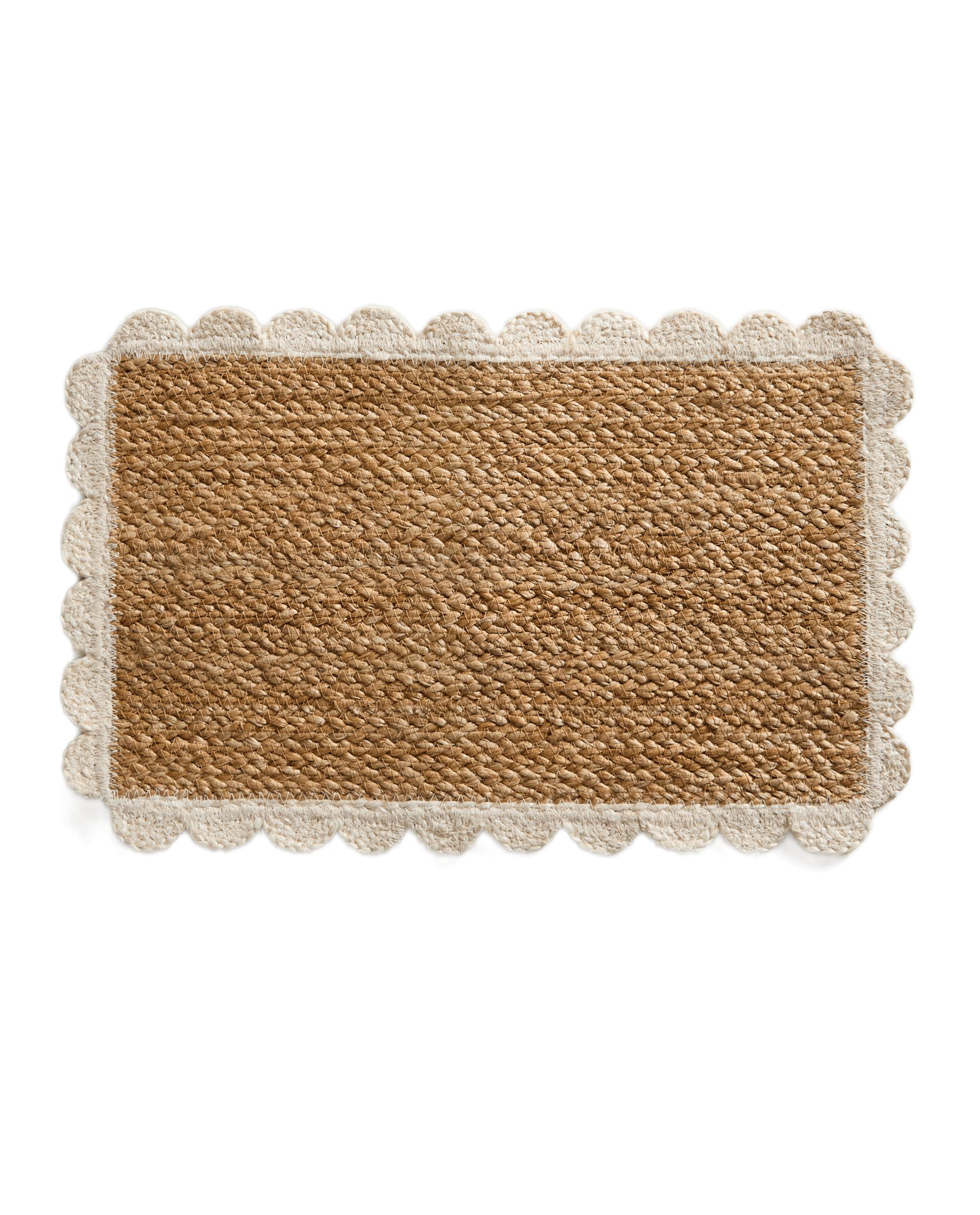 ZARA  BOHO ジュートラグ マット　籐　ラタン WAVY JUTE PET AREA RUG | Zara Home United States of America