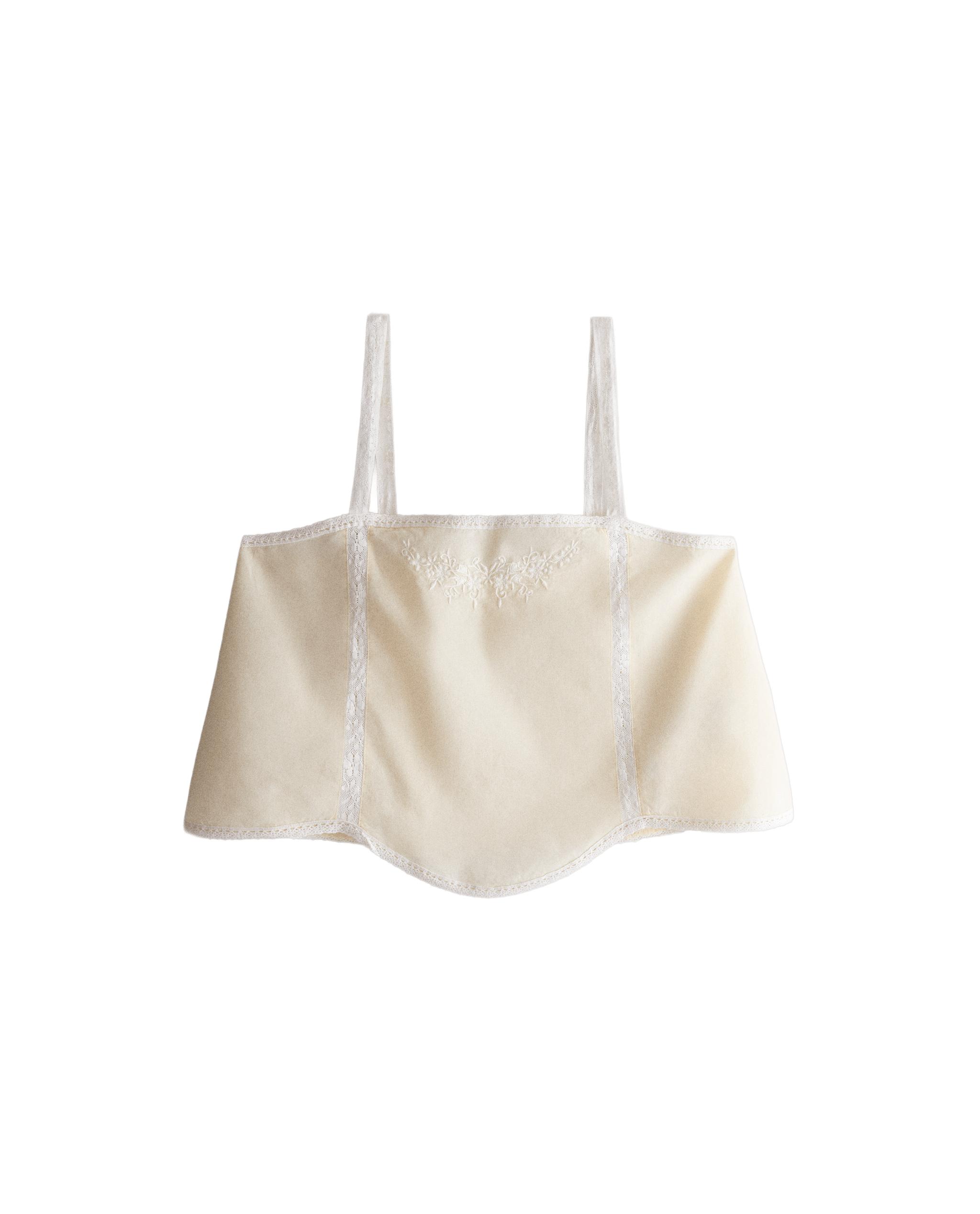 COTTON TOP WITH EMBROIDERED LACE product thumbnail 6