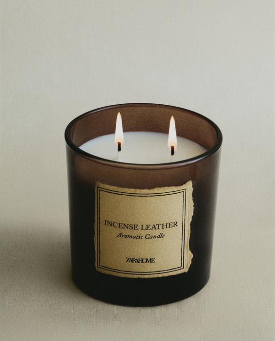 (350 G) VELA AROMÁTICA INCENSE LEATHER