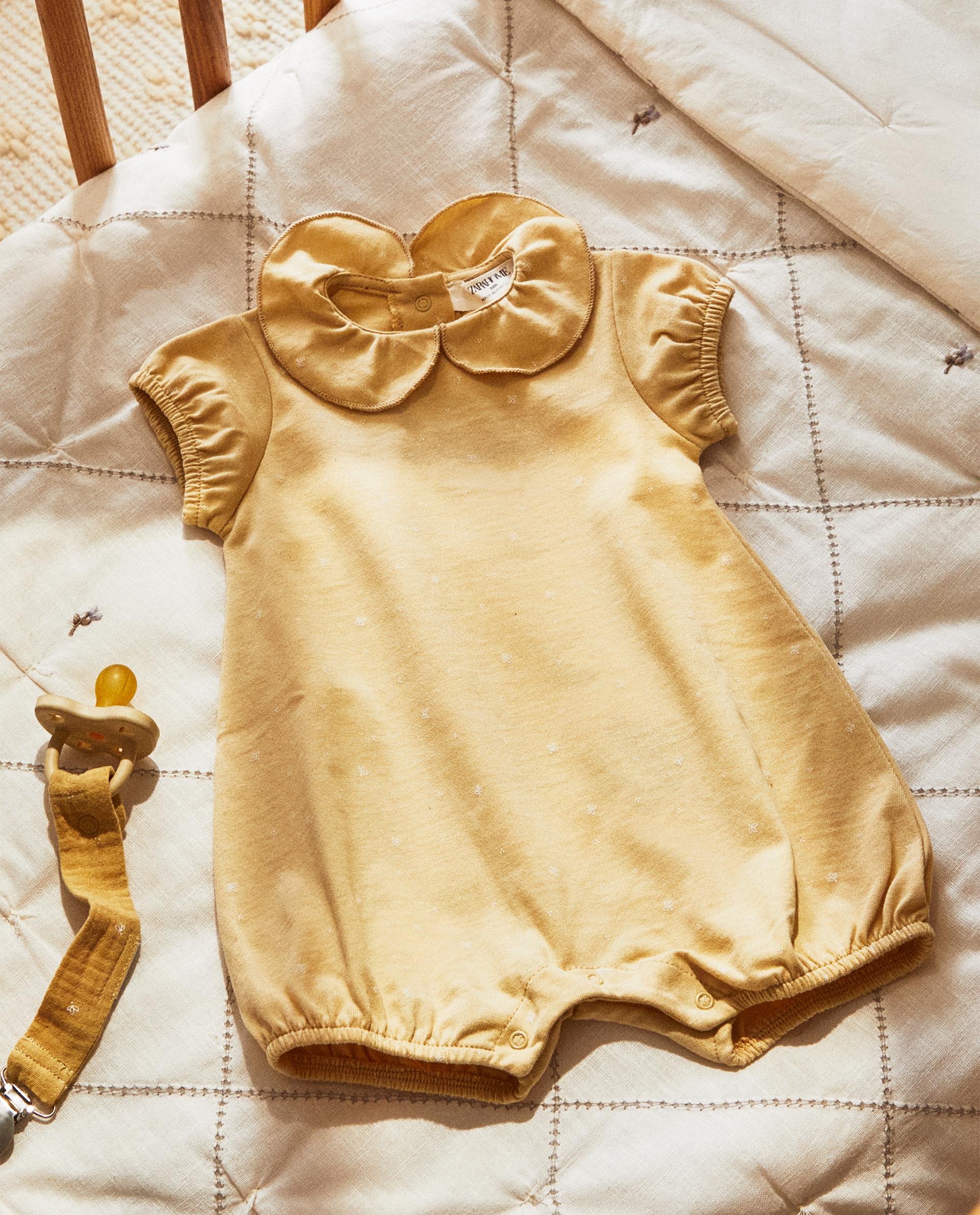 Baby yellow romper hotsell