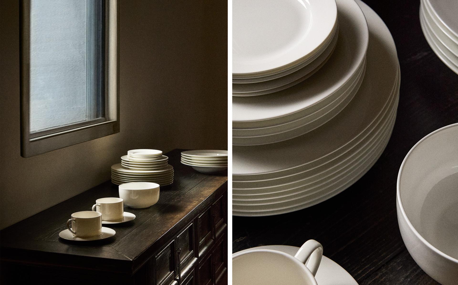 PLAIN BONE CHINA TABLEWARE