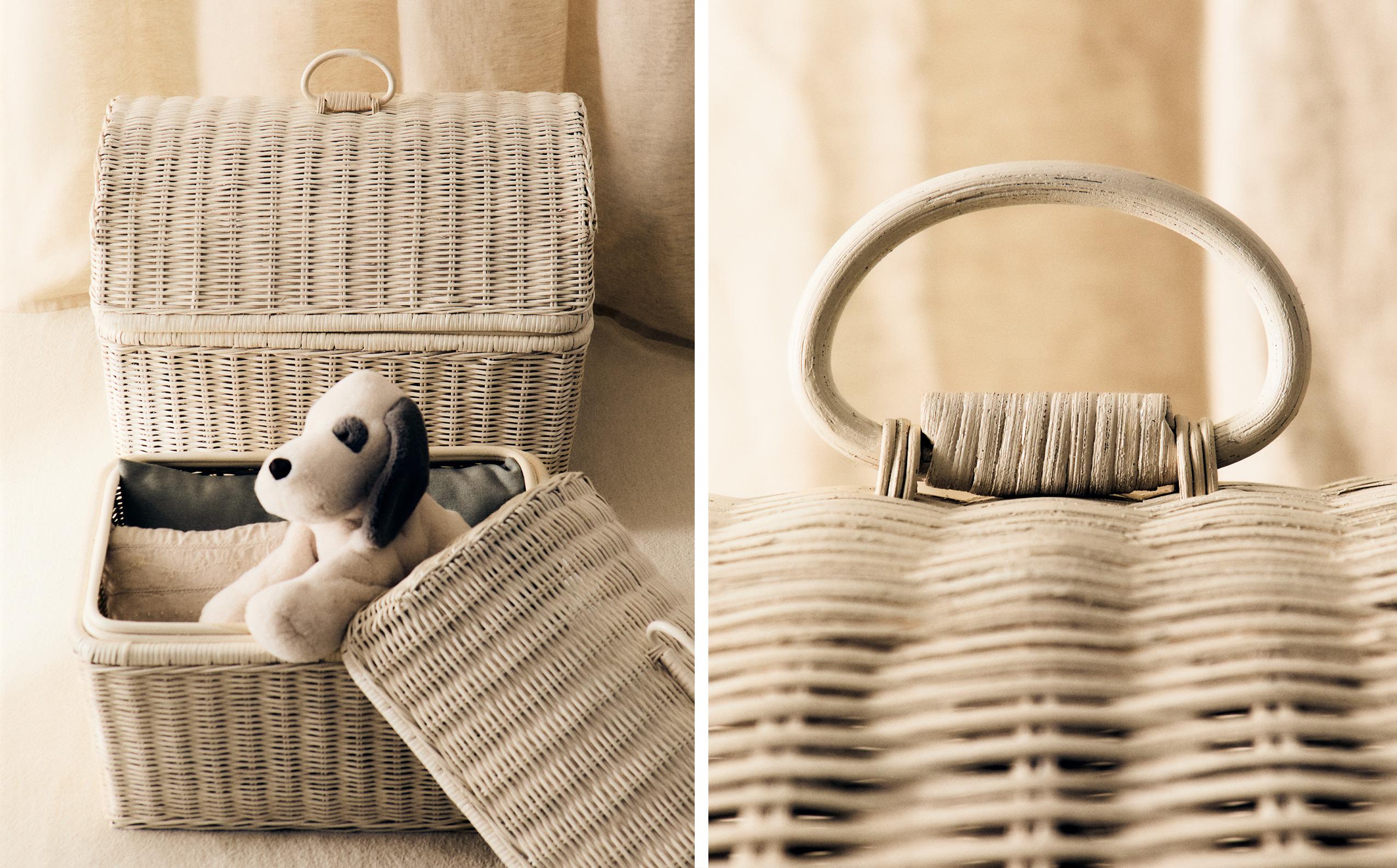 キッズ ラタンバスケット フタ付き | Zara Home 日本/Japan