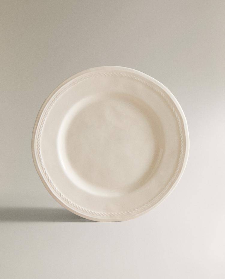 CHAIN EARTHENWARE DINNER PLATE