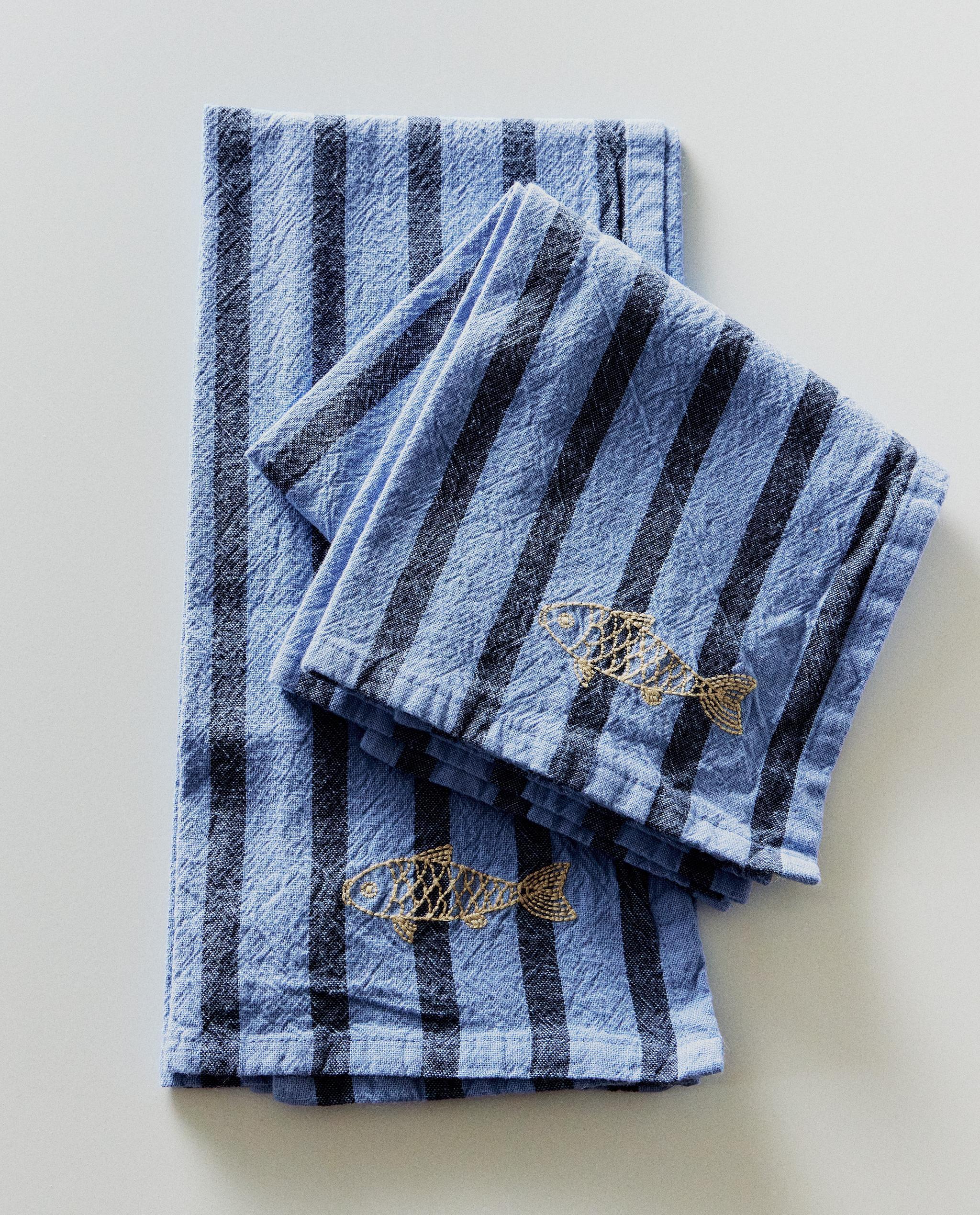 PACK OF STRIPED FISH TEA TOWEL (PACK OF 2) product thumbnail 8