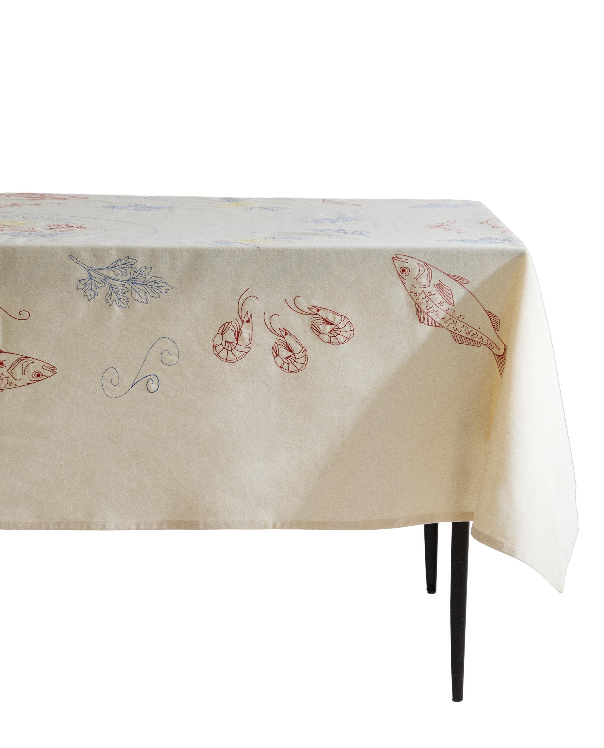 FISH PRINT COTTON TABLECLOTH product thumbnail 4
