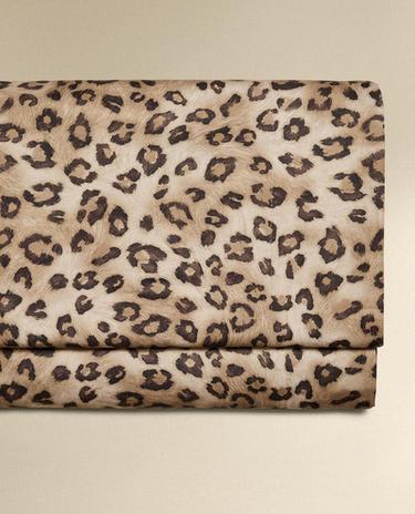 SÁBANA ENCIMERA SATÉN ESTAMPADO ANIMAL PRINT