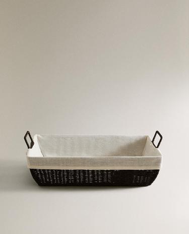 IRONING BASKET WITH COTTON LINING