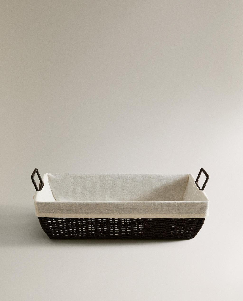IRONING BASKET WITH COTTON LINING IRONING BASKET WITH COTTON LINING