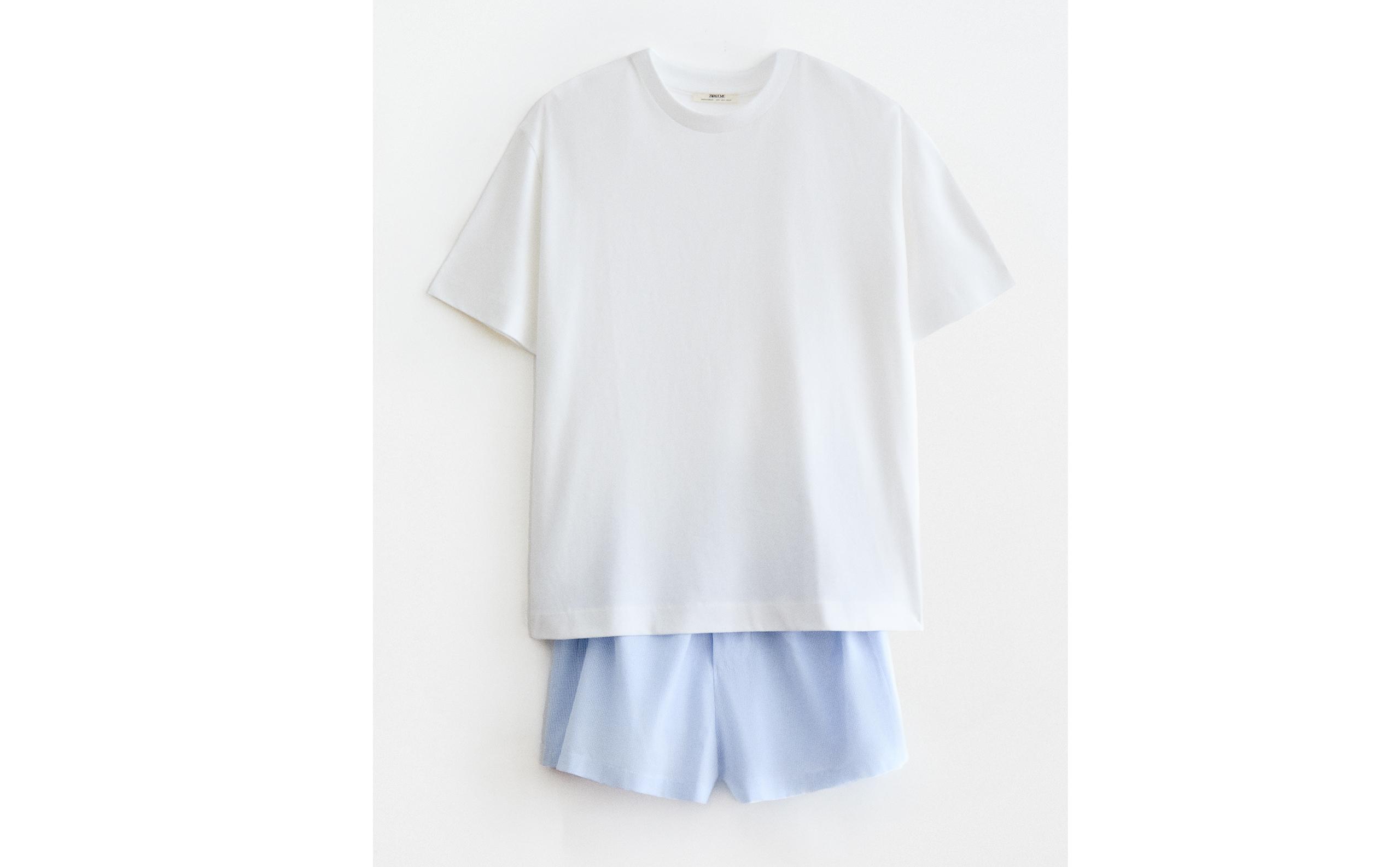 CHECK T-SHIRT AND SHORTS SET product thumbnail 11