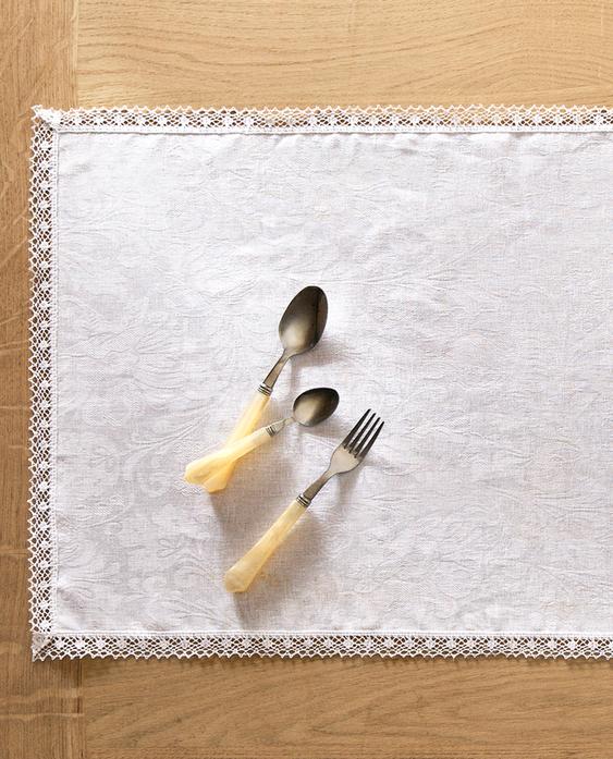 غطاء طاولة ضيق كتان جاكار