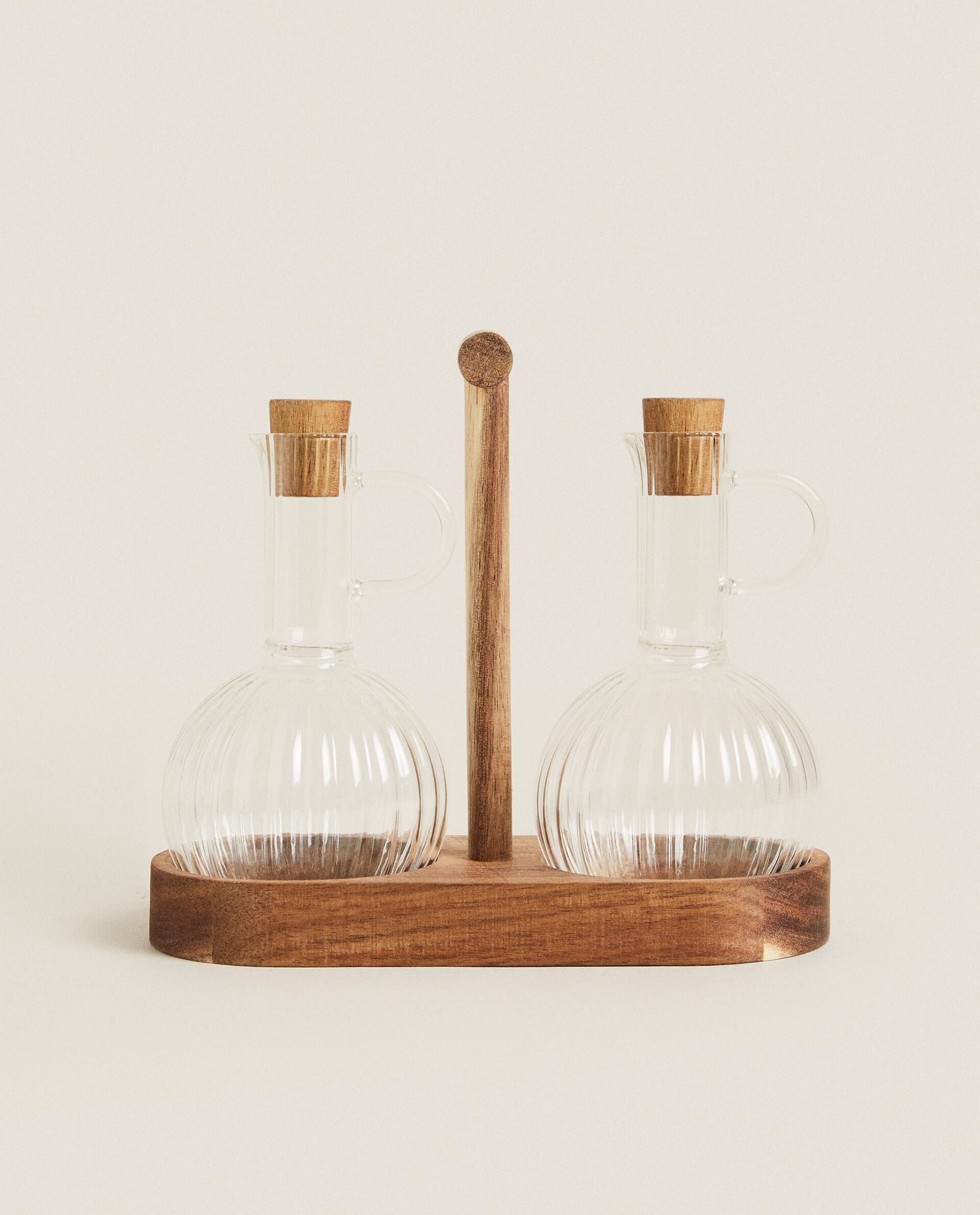 BOROSILICATE AND WOOD CRUET SET product thumbnail 13