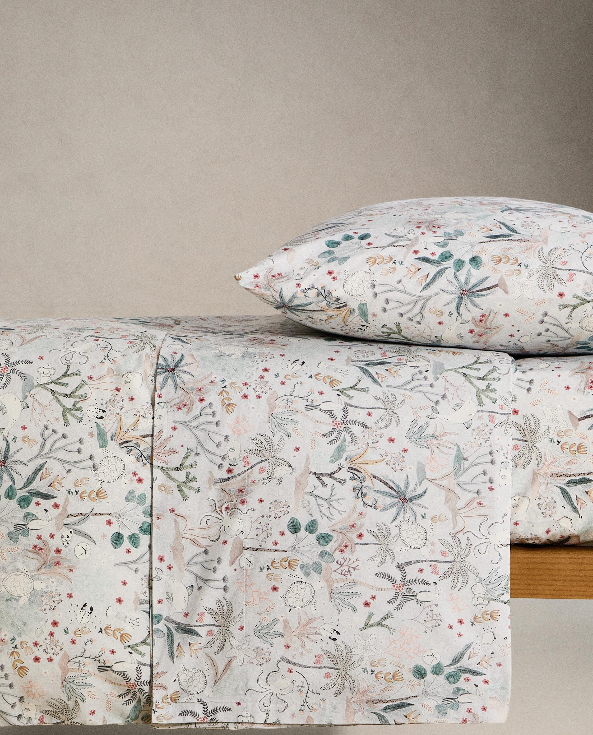 CHILDREN'S SEA PRINT FITTED SHEET | Zara Home United States