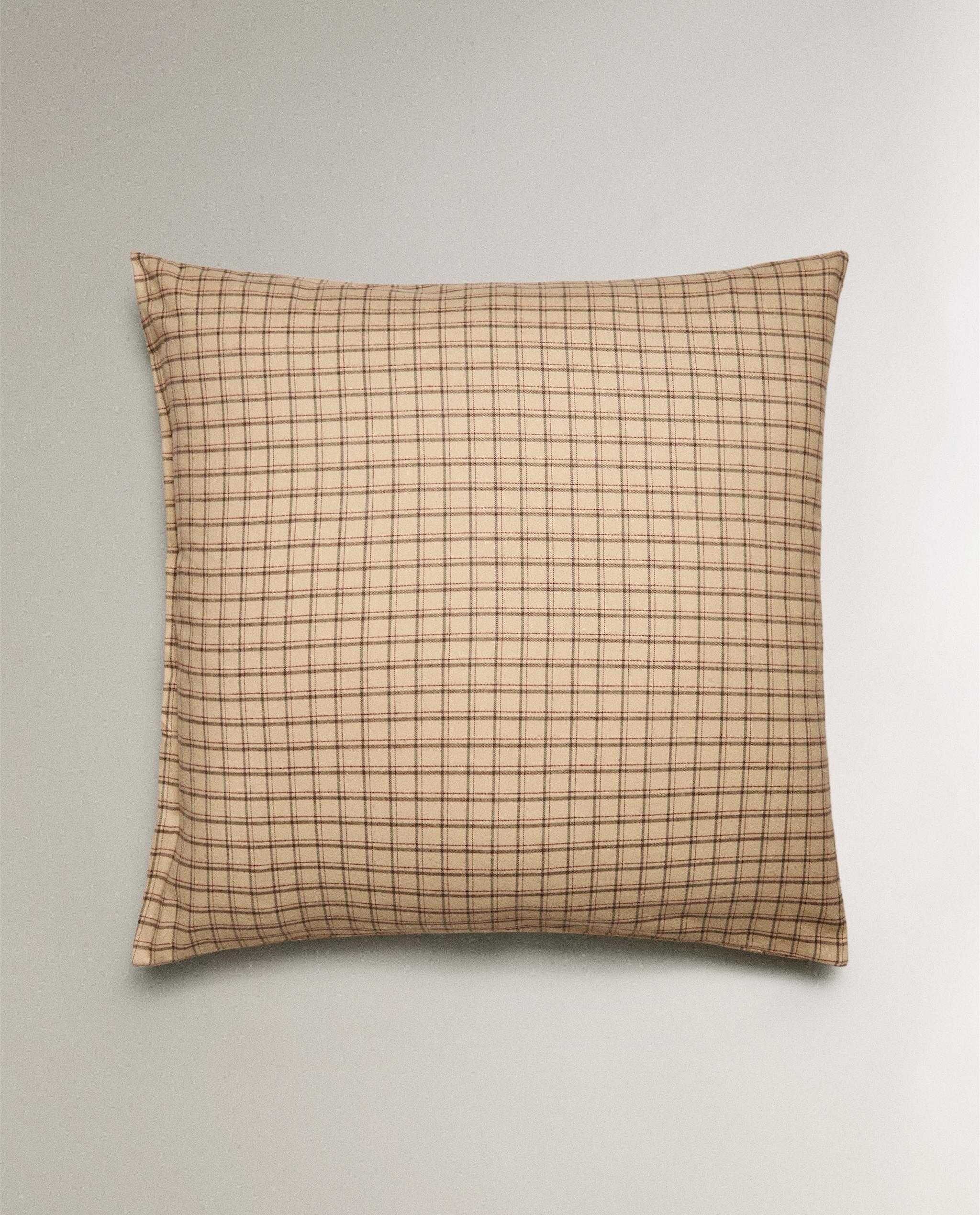 チェック柄フランネルピローケース | Zara Home 日本/Japan
