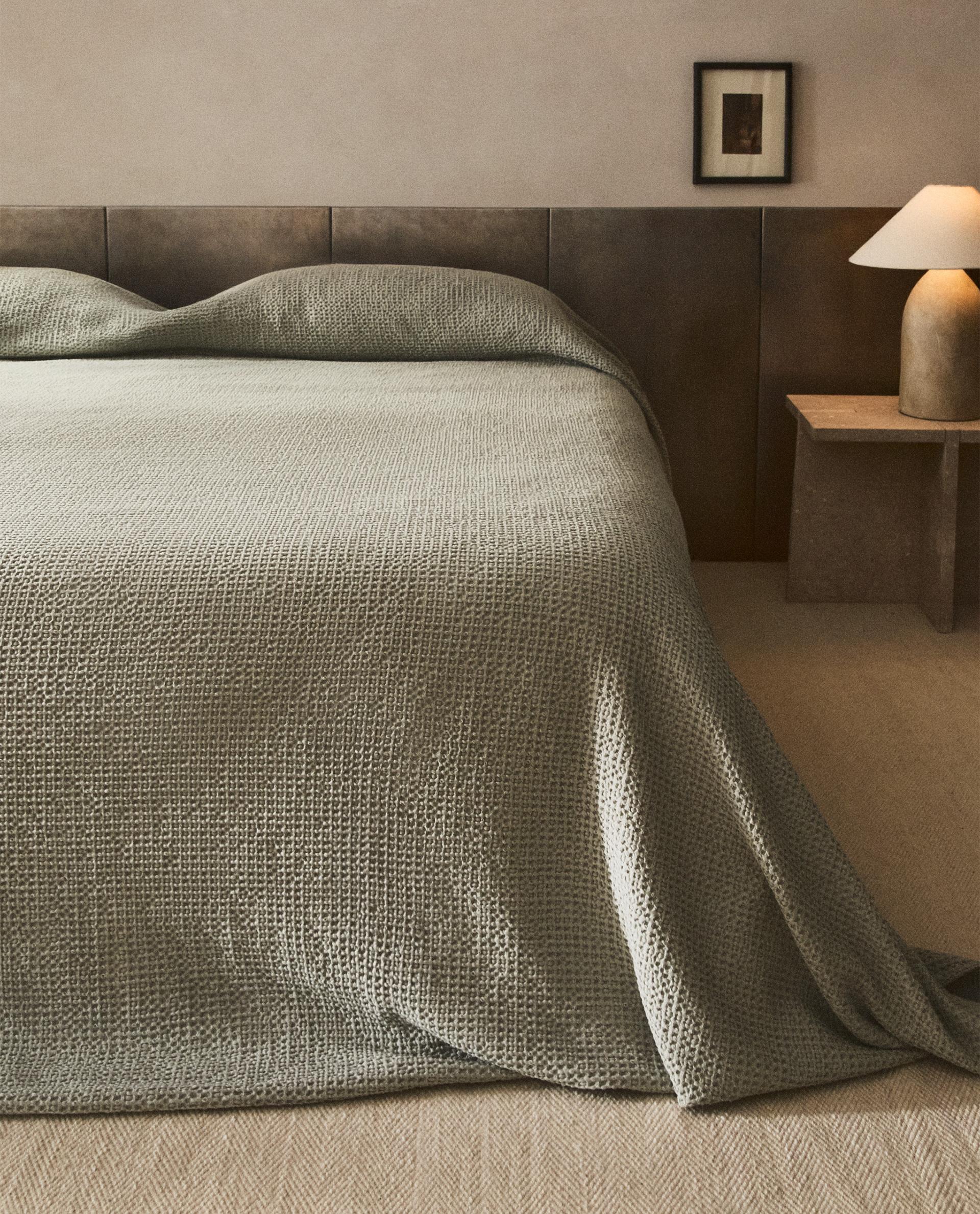 リネン レーストリム ベッドカバー | Zara Home 日本/Japan