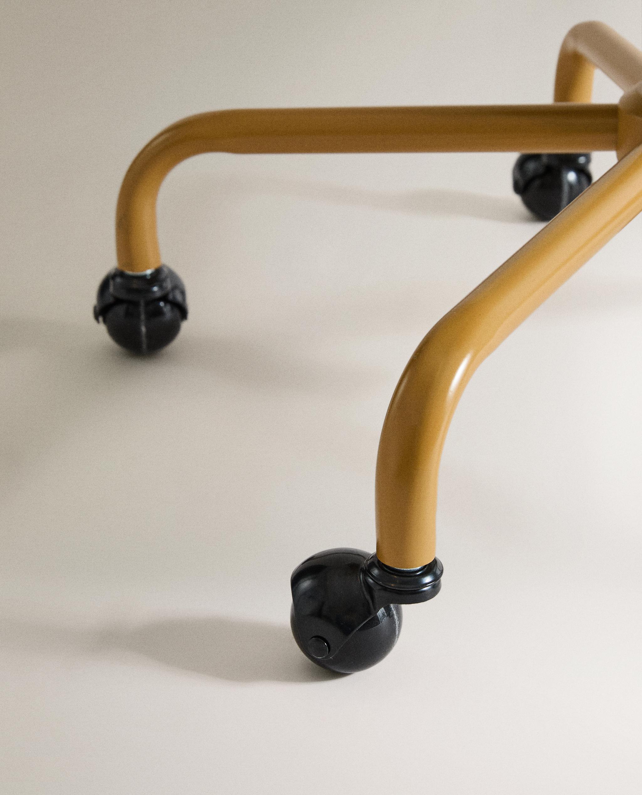 KIDS' METAL DESK CHAIR WITH WHEELS product thumbnail 3