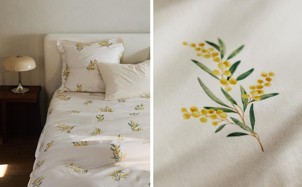 BETTBEZUG SATIN MIMOSEN BETTBEZUG SATIN MIMOSEN