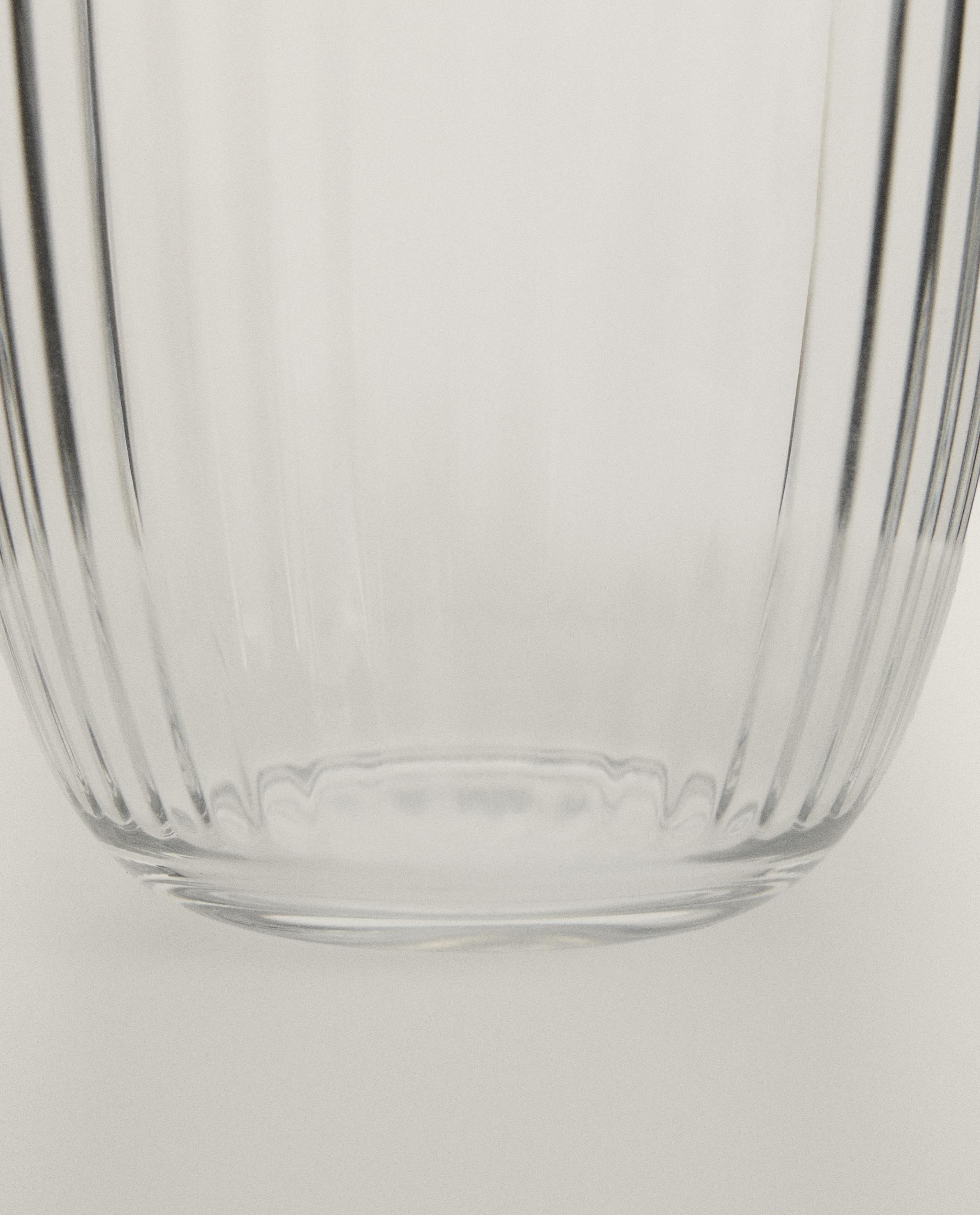 GLASS TUMBLER WITH LINE DESIGN product thumbnail 4