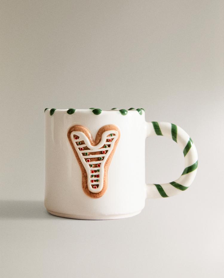 CHILDREN’S CHRISTMAS LETTER Y STONEWARE MUG