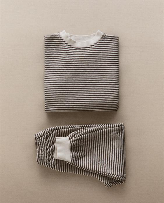 KIDS' STRIPED PYJAMA SET