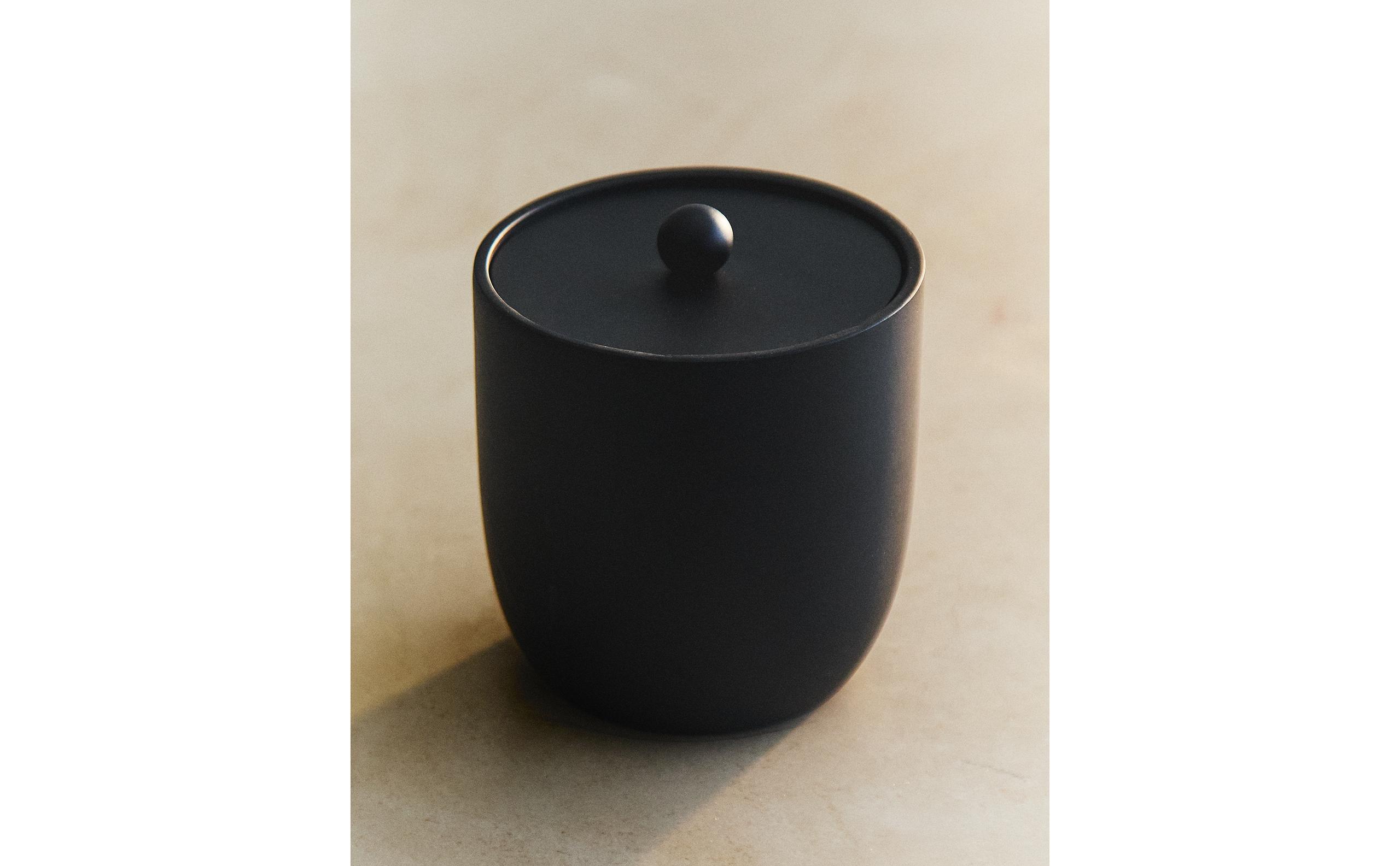 BLACK RESIN BATHROOM ORGANISER JAR product thumbnail 8