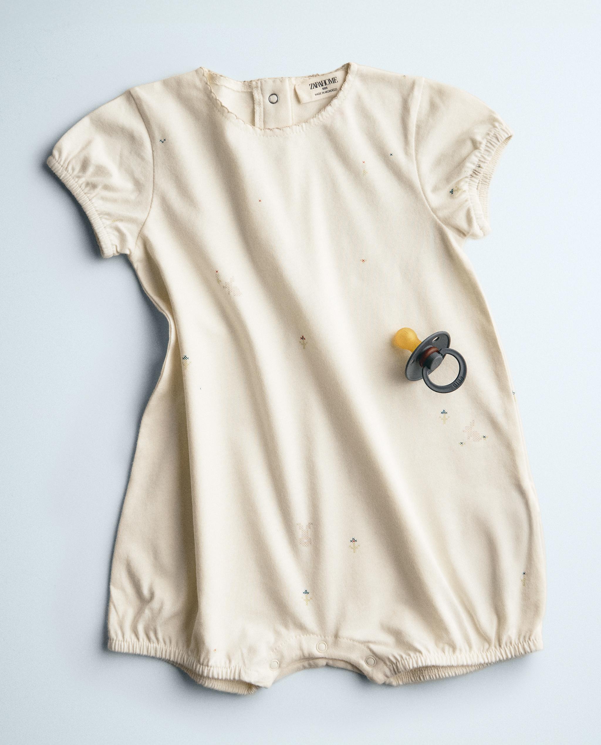 CHILDREN'S RABBIT AND FLORAL ROMPER product thumbnail 9