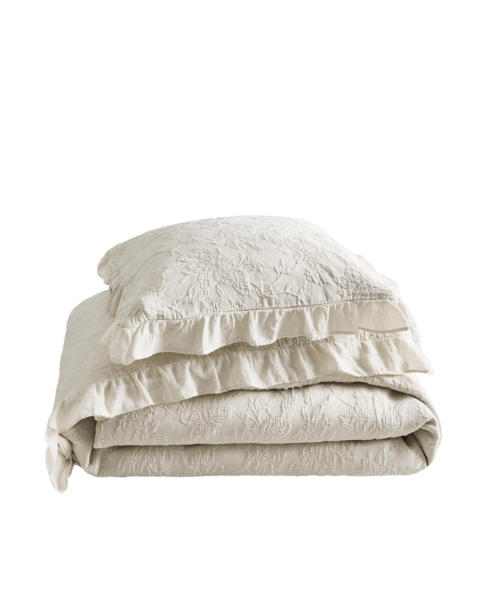 ジャカードのフリル付きベッドカバー | Zara Home 日本/Japan