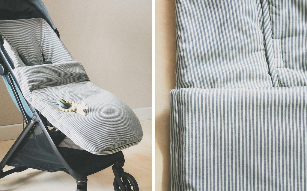 STRIPED BABY PUSHCHAIR SLEEPING BAG