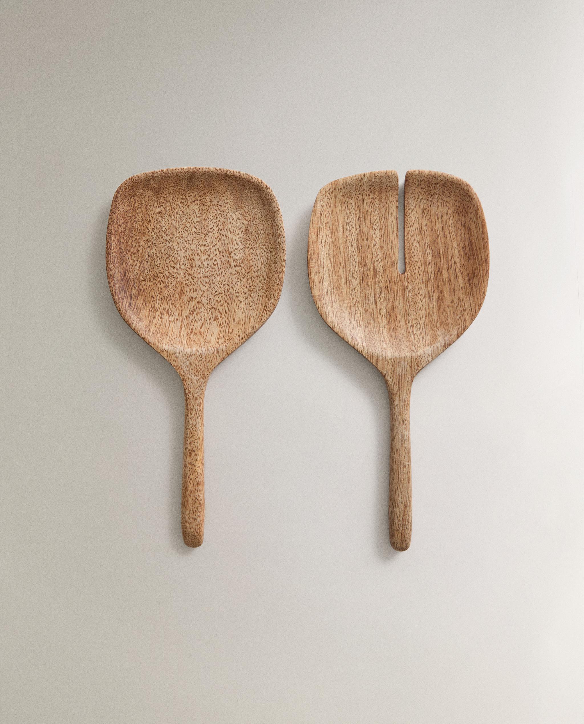 SET OF MANGO WOOD SALAD CUTLERY product thumbnail 5