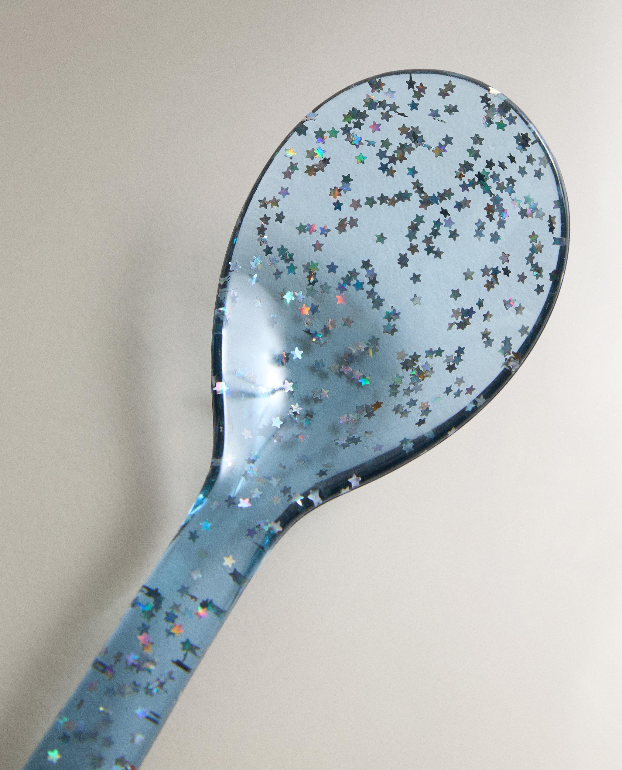 CHILDREN'S GLITTER TRITAN™ SPOON WITH STARS product thumbnail 3