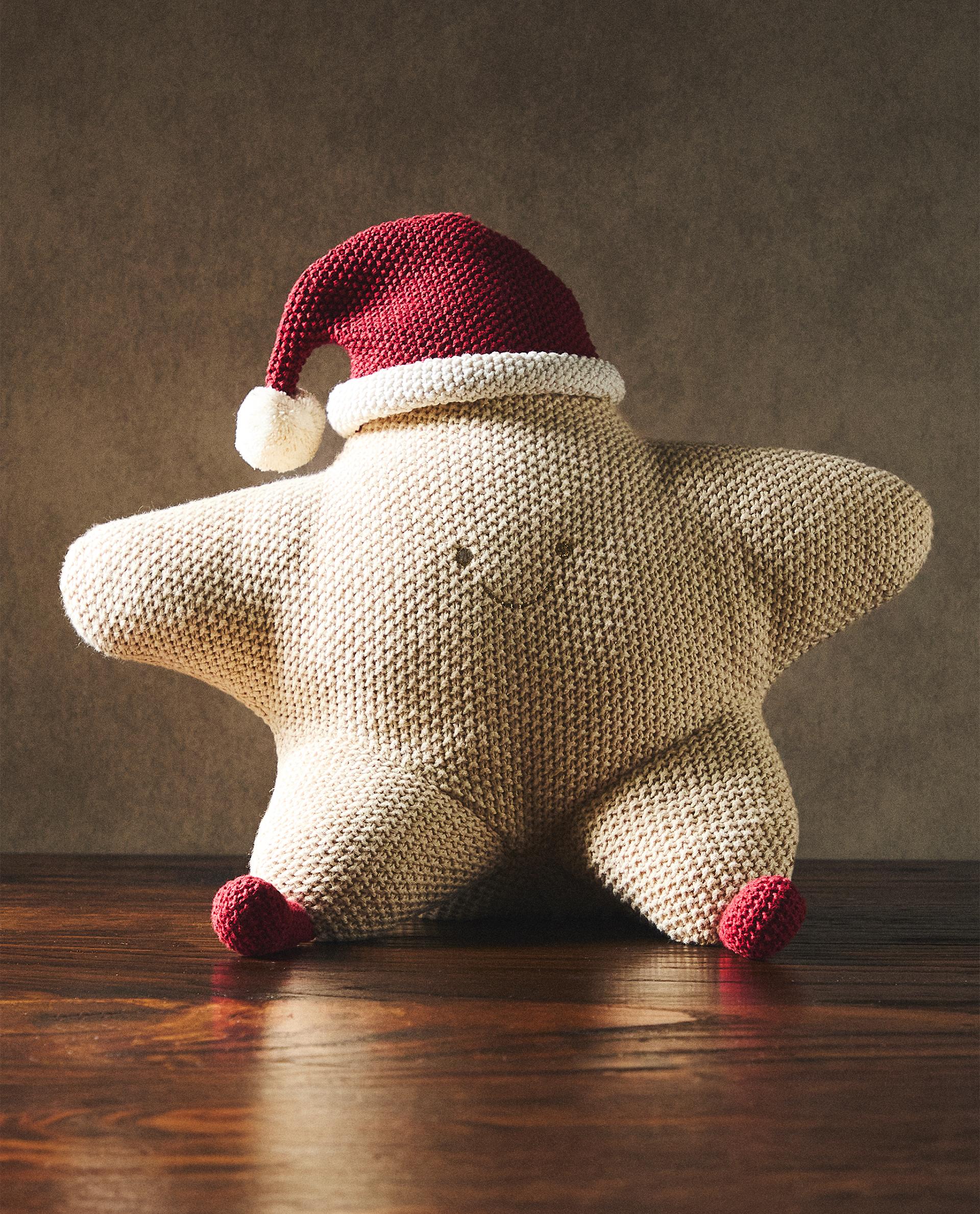 CUSCINO BAMBINI CROCHET STELLA NATALE