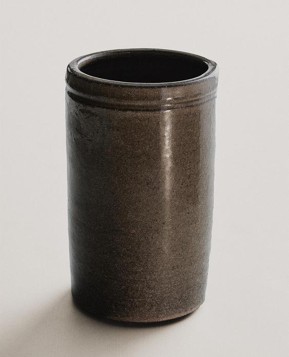 LOW CYLINDRICAL VASE