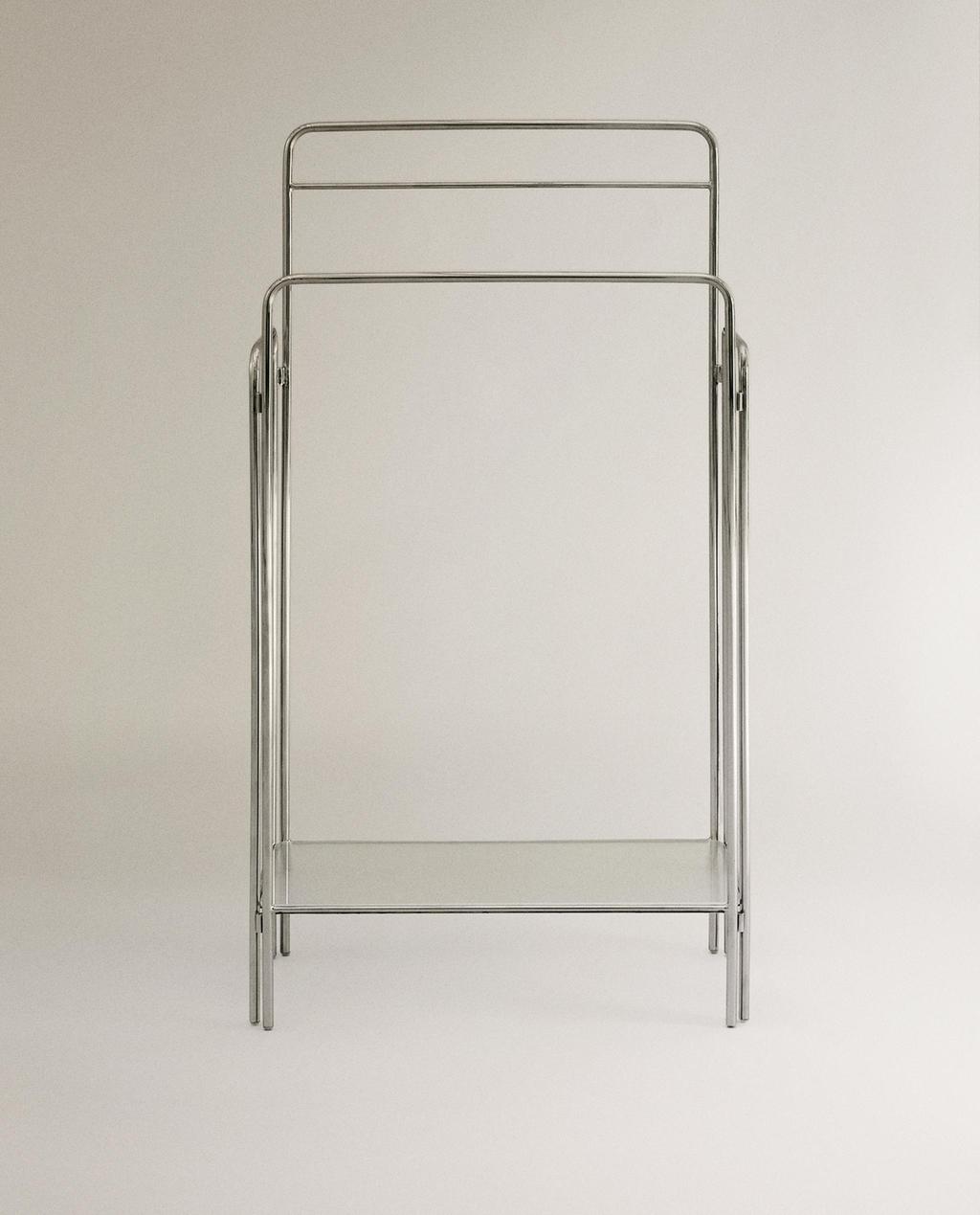 STEEL AND GLASS TOWEL RACK STEEL AND GLASS TOWEL RACK