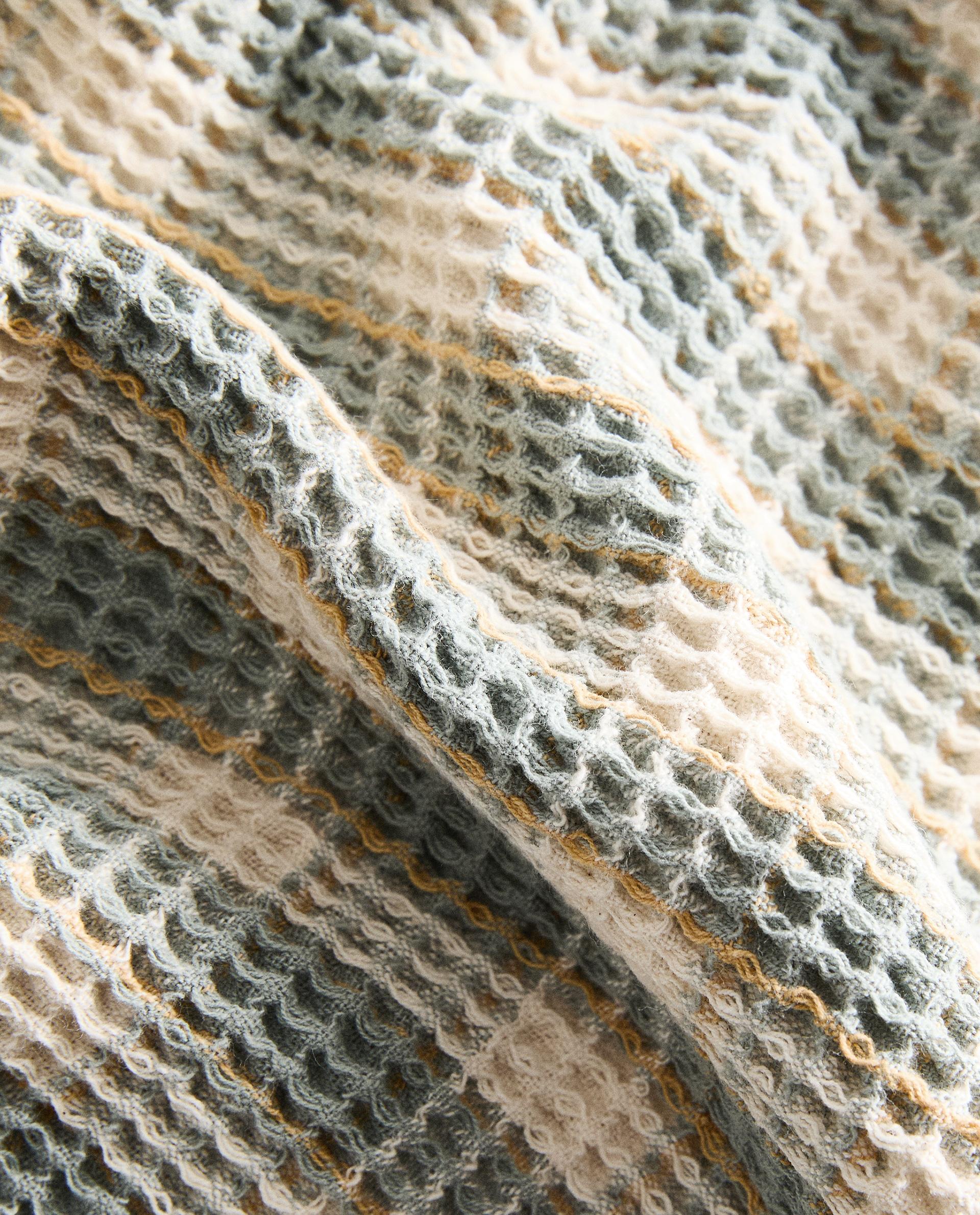 チェック柄 ワッフル ブランケット | Zara Home 日本/Japan