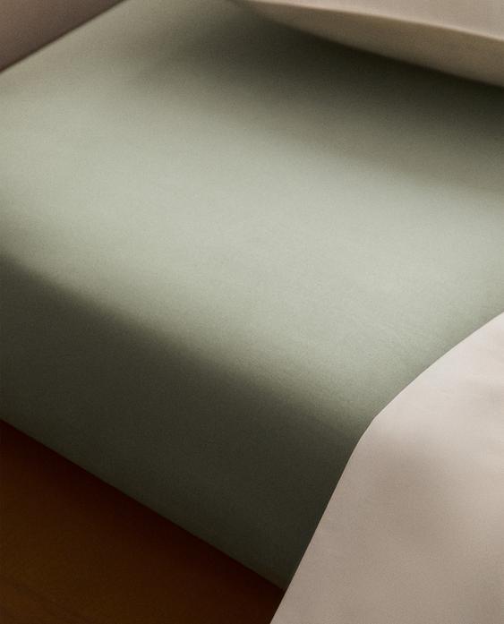 LENZUOLO CON ANGOLI SATIN | 30 CM ALTEZZA (300 FILI)