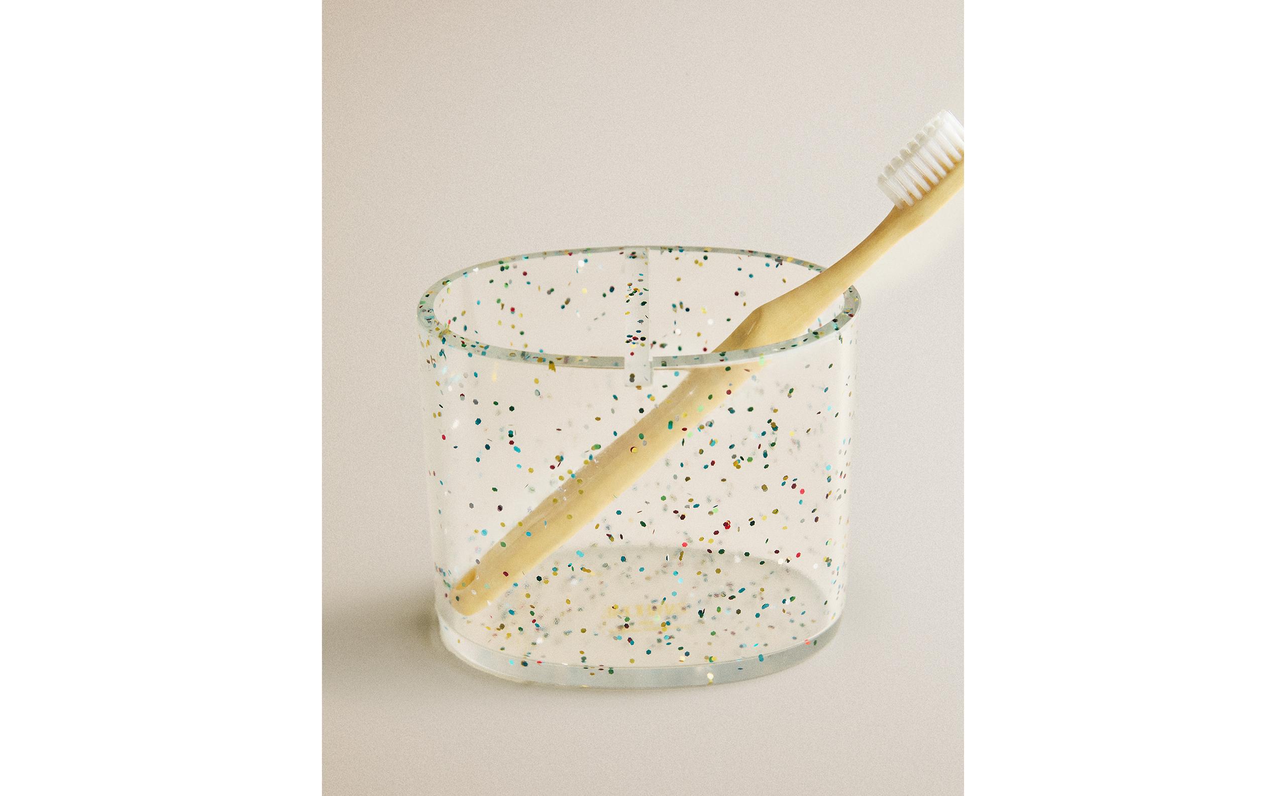 GLITTER RESIN TOOTHBRUSH HOLDER product thumbnail 2