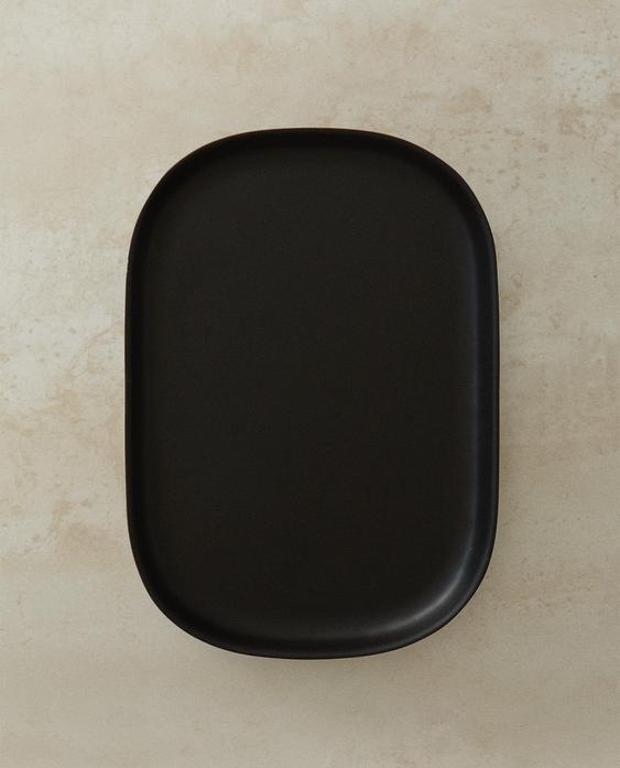 BLACK RESIN BATHROOM TRAY BLACK RESIN BATHROOM TRAY